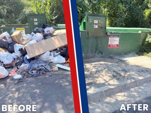 Augusta Georgia Dumpster Rental Companies Before And After Junk In The Box 8 24 2026 2