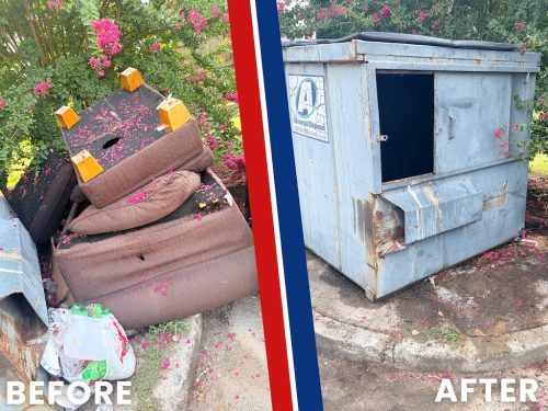 Augusta Georgia Dumpster Rental Companies Before And After Junk In The Box 8 24 2026 3
