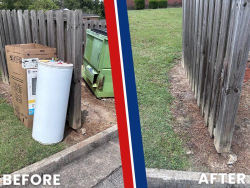 Evans Georgia Dumpster Rental Companies Before And After Junk In The Box 7 13 2026 4