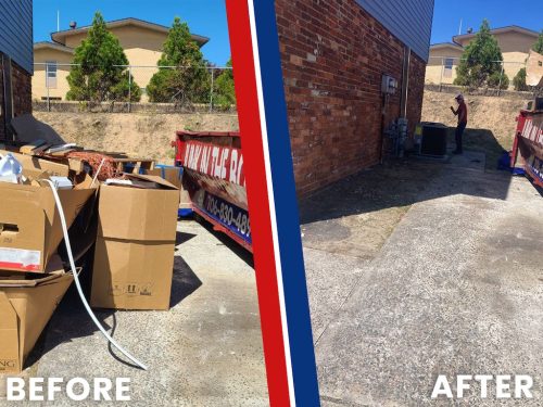 Evans Georgia Dumpster Rental Companies Before And After Junk In The Box 7 20 2026 3