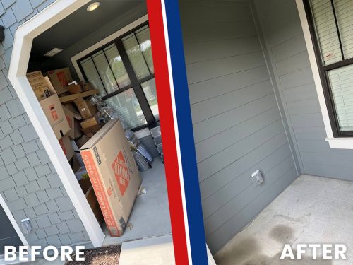 Evans Georgia Dumpster Rental Companies Before And After Junk In The Box 8 3 2026 1